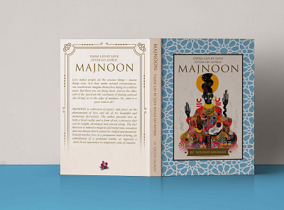 MAJNOON authors book cover book cover design design graphic design illustration