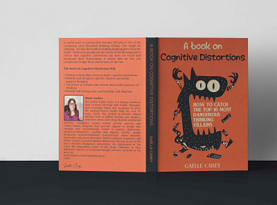 A BOOK ON COGNITIVE DISTORTIONS authors book cover book cover design design graphic design illustration