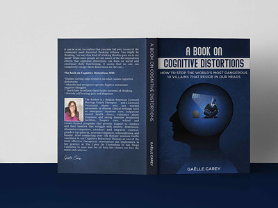 A BOOK ON COGNITIVE DISTORTIONS authors book cover book cover design design graphic design illustration
