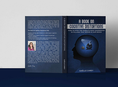 A BOOK ON COGNITIVE DISTORTIONS authors book cover book cover design design graphic design illustration