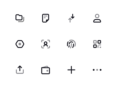 Duotone icons for new project by Hashimov Kanan ⚡️ for Hipo on Dribbble