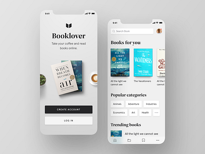 Reading Books | Daily Goal Completion book interface ios journal ui