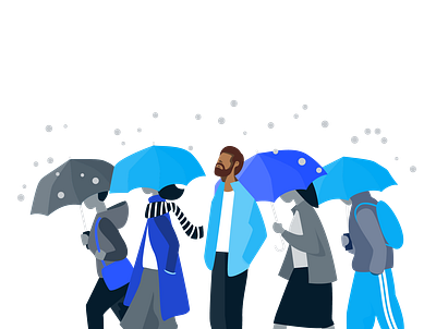 People holding umbrella, walking under the rain. 3d adult ai animation app cartoon city clothing design graphic graphic design illustration logo motion graphics
