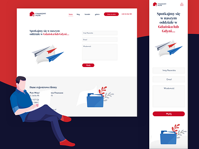 Finansowy Piotr - website brand design branding finance gdańsk illustraion poland ui