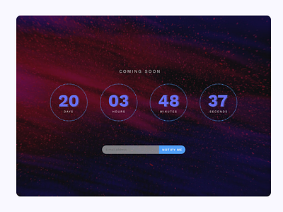 Daily UI 014 - Countdown timer