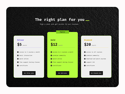 Daily UI 030 - Pricing