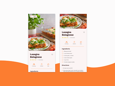 Daily UI 040 - Recipe