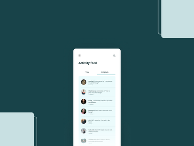 Daily UI 047 - Activity feed activity feed daily ui 47 dailyui design ui ui daily 47 uidaily