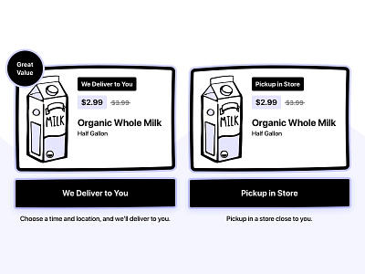 UX Test: Purchase Preference 🥛 delivery design milk poll purchase research sketch user experience ux