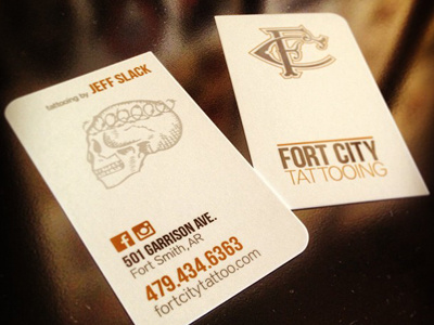 Fort City Tattoo Card Redesign 14 round edges fortcitytattoo.com graphic design redesign stanleysoultaire.com tattoo