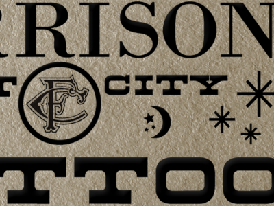 More Fort City Tattoo Halloween broadside halloween letterpress oldschool typography