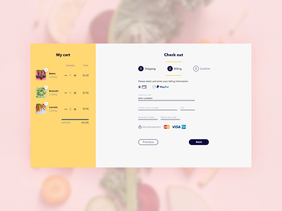 Credit Card Checkout - Daily UI 002