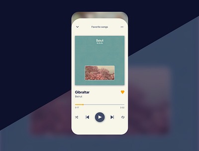 Music Player - daily ui 009 daily 100 challenge dailyui mobile mobile ui music music app musicplayer player player ui uidesign