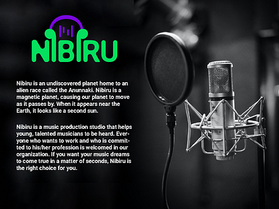 Nibiru - Music Production brand brand identity branding design designer good graphic design logo music music production song star vector