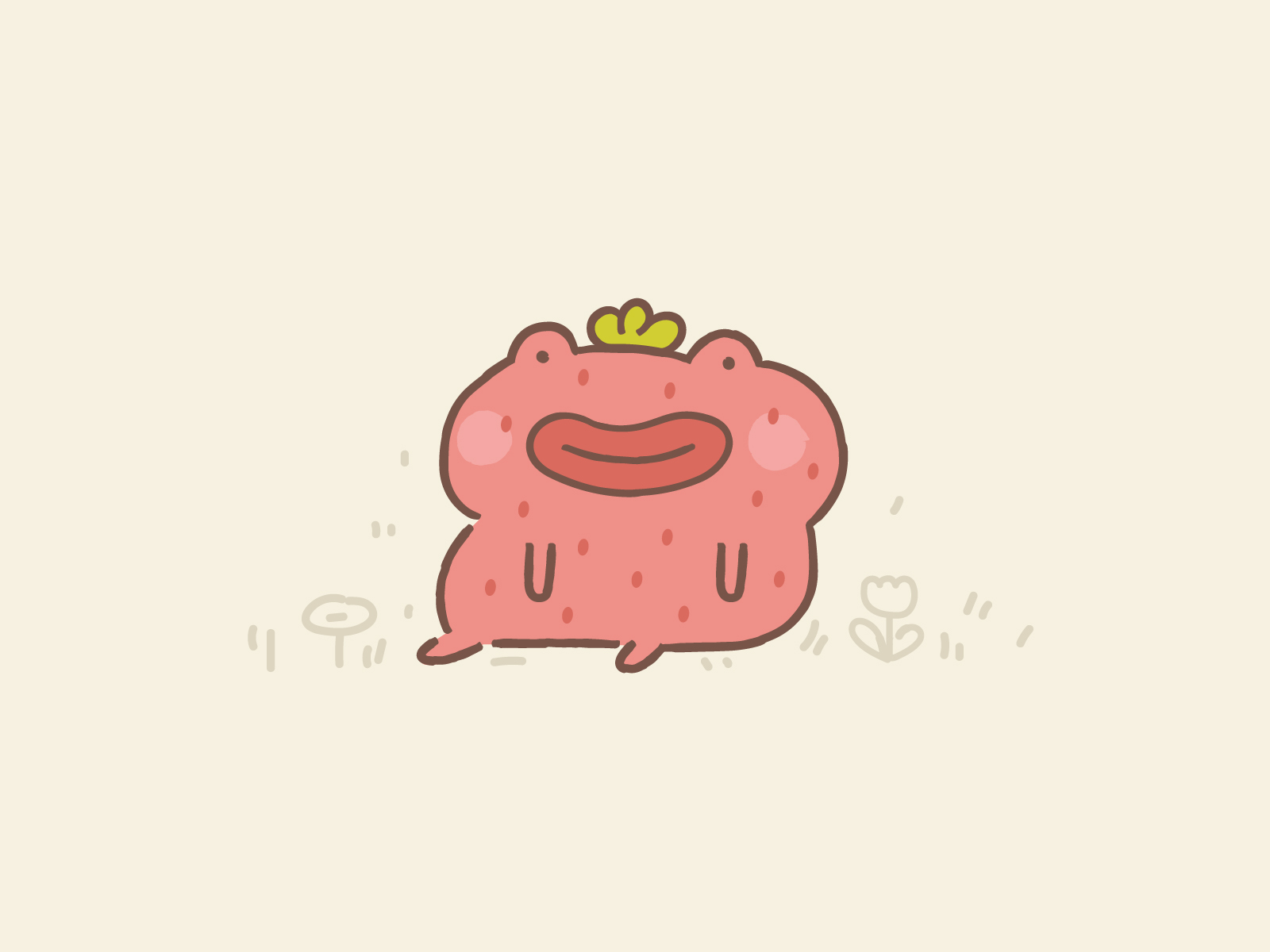 Cute Strawberry Frog Pastel Kawaii Cottagecore Aesthetic Poster Cute Frog  HD phone wallpaper  Pxfuel