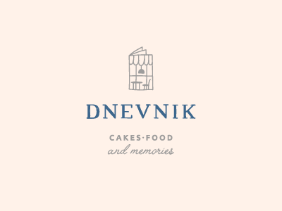 Cafe Dnevnik cafe line logo