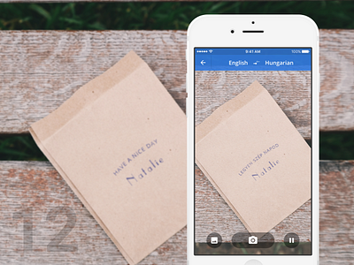 Day 12 - AR Translator 100dayuichallenge ar augmentedreality translator ui