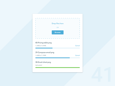 Day 41 - File Upload Widget 100dayuichallenge draganddrop files fileupload upload