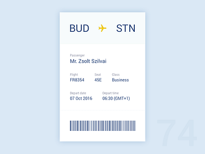 Day 74 - Boarding Pass