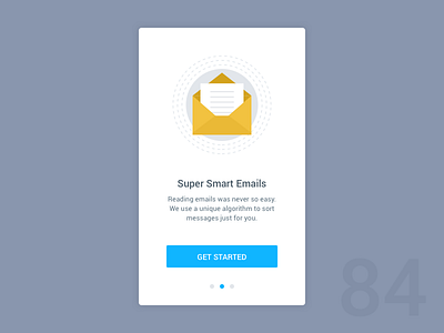 Day 84 - Onboarding Screen 100dayuichallenge email get started mobile onboarding onboarding