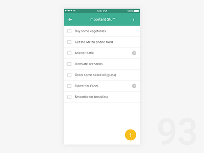 Day 93 - To-Do 100dayuichallenge fab list notes tasks to do