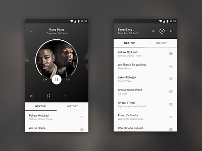 Spotify mobile app concept android app mobile music player spotify ui ux