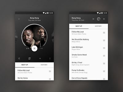 Spotify mobile app concept