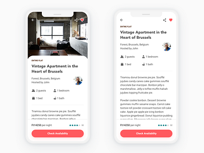 Airbnb iPhone X Concept airbnb concept iphone x material mockup