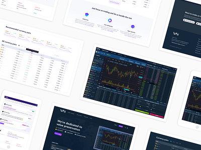 Idax Cryptocurrency Exchange Screens