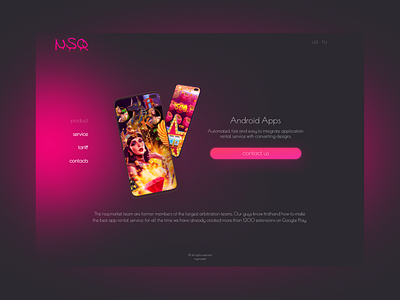 Product page for an app rental project app branding design graphic design landing page ui ux website