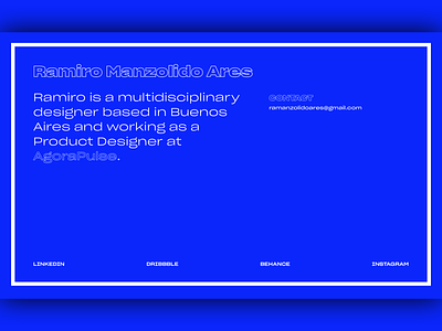 Personal Website blue clean code colors css design flat interface personal site text type typogaphy ui uiux web web design