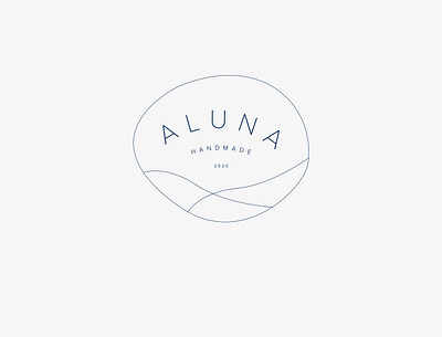 Aluna Handmade Logo branding graphic design illustration logo minimal modern