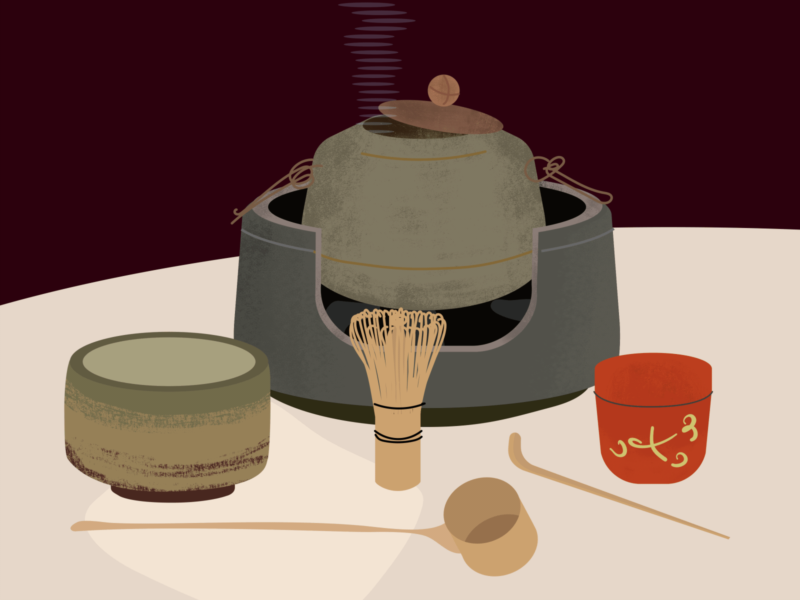 Chado after affects animation cha chado furo gif illustration japan japanese culture motion tea tea pot vector