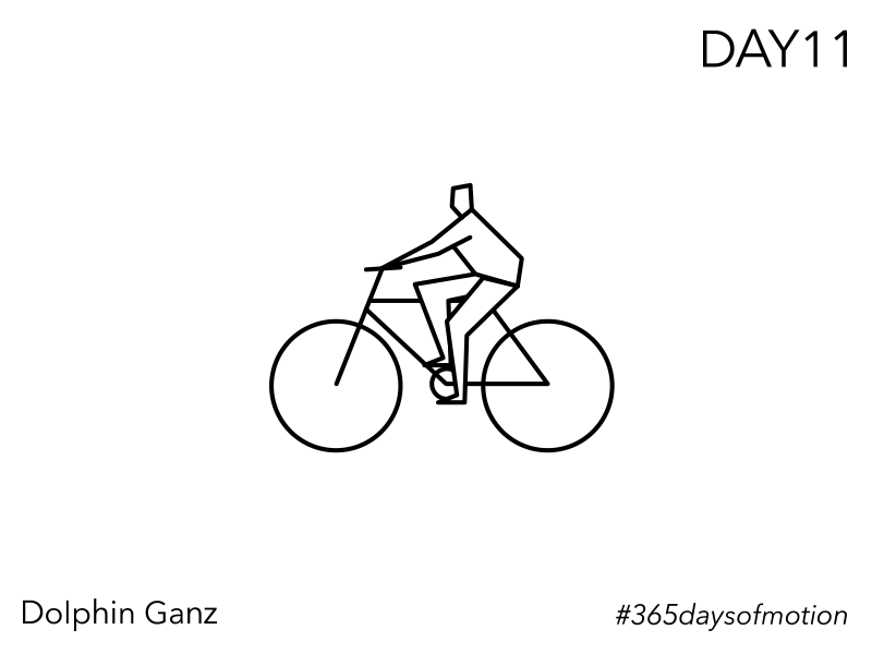 Bike • Day011 • 365 Days of Motion 365 daily challenge 365 days of motion 365challenge adobe after affects animation bicicleta bicycle bike creative cloud design illustration illustrator line art vector