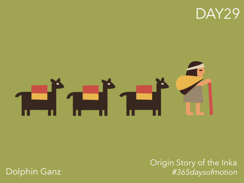 Origin Story of the Inka - part0.2 • Day29 • 365 Days of Motion 365 daily challenge 365 days of motion 365challenge after affects agriculture america animation design hungary illustration inka lama motion origin smithsonian sowing story vector vector art wind
