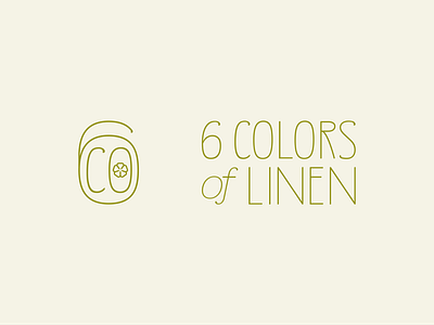 6 COLORS OF LINEN / linen clothing design graphic design logo logo design monogram typemark vector