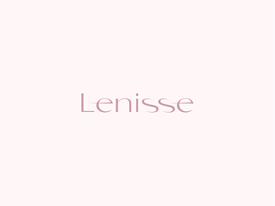 LENISSE / handmade silk lingerie branding design graphic design illustration logo logo design logotype vector