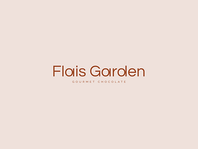 FLAIS GARDEN / gourmet chocolate branding chocolate design graphic design logo logo design typemark vector
