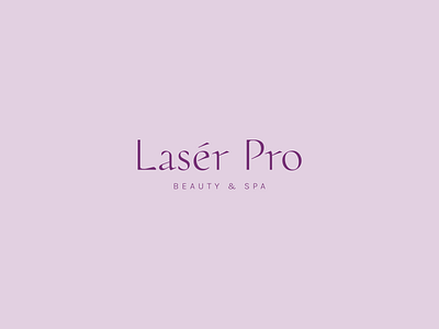 LASER PRO / laser epilation salon branding design graphic design logo logo design typemark vector