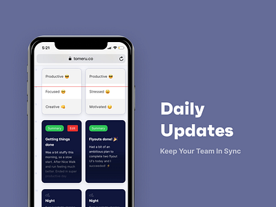 Daily updates agency app beta clean daily empathy ios mobile productivity responsive ui update ux
