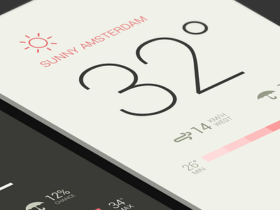 Another weather app app flat ios iphone ui ux weather