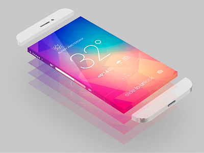 Translucent Infinity screen color flat infinity ios7 iphone see through translucent unlock weather