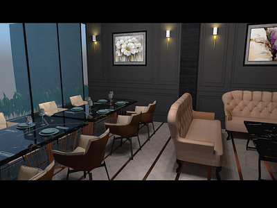 Restaurant classic room design 3d bar box branding coffe shop design exterier design graphic design illustration interier design logo lounge pub restaurant ui vector