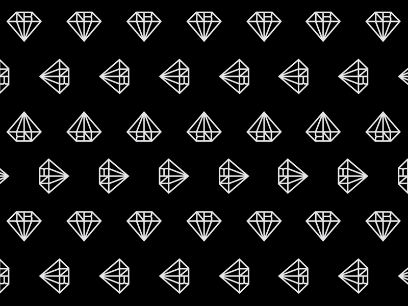 Diamond Pattern black branding colour diamond gradient pattern slug and bull white