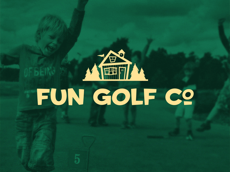 Fun Golf Co. Branding branding golf logo slug and bull