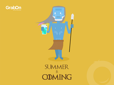 Summer Is Coming | GrabOn character character design debut design flat flat design game of thrones grabon graphic design illustration minimal summer