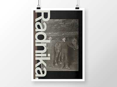 003 - Miners design modernist poster swiss typeface