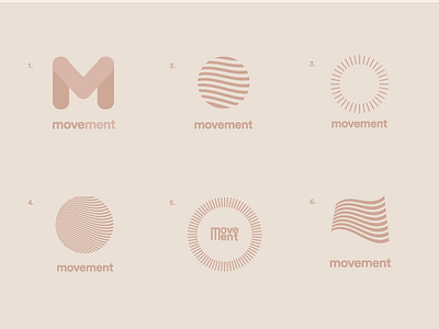 Movement branding iteration logo logotype