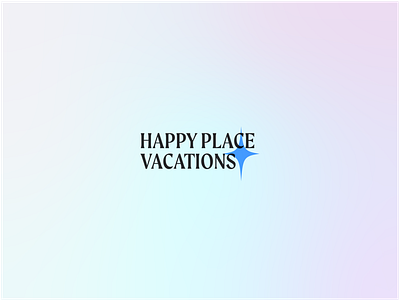 Happy Place Vacations brand identity branding bright branding business card creative direction disney holographic logo logo design small business social mockup star travel agency