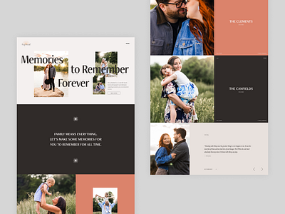 Missy Marshall Photography Website Concept #3 branding figma full width grid identity layout logo photographer photography website